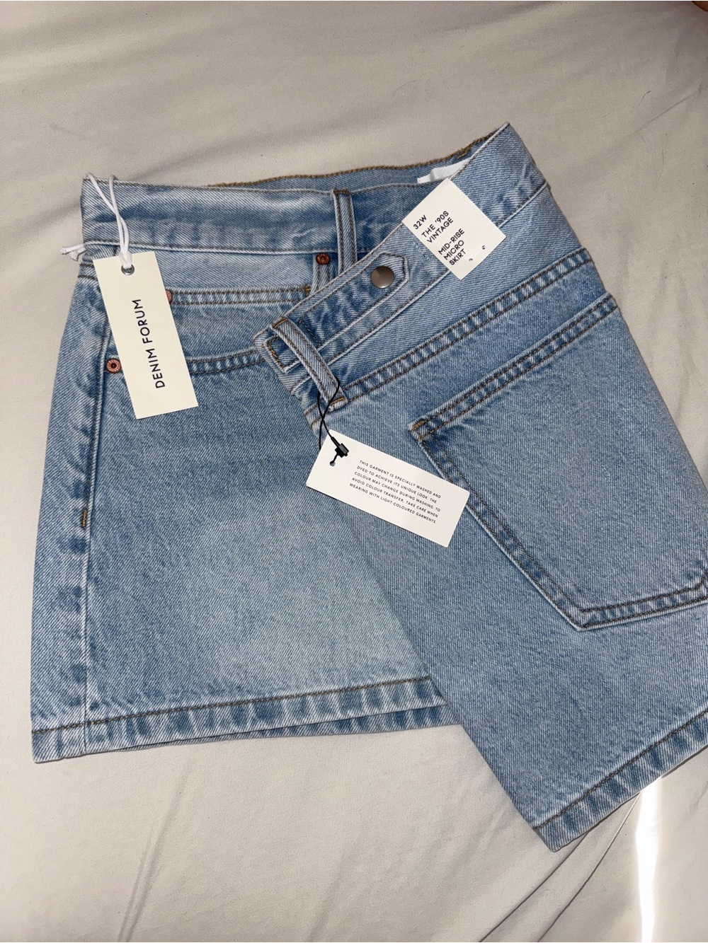 Aritzia Denim Forum Micro Skirt